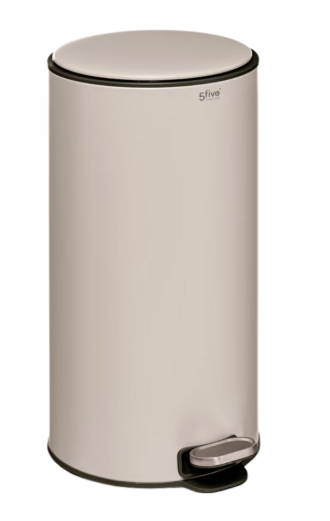 DUSTBIN MET 30L ARGILE DELTA