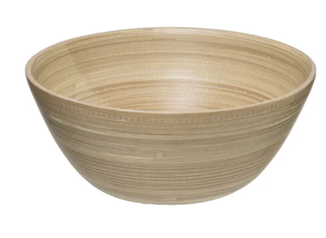 NATURAL BAMBOU SALAD BOWL 25CM