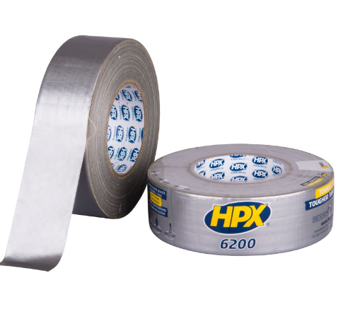 HPX CLOTH TAPE SILVER 50MMX10M