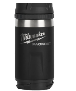 MILWAUKEE PACKOUT BOTTLE 355 ML SIP LID BLACK