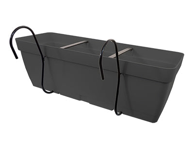 FLOWER POT CURVED 50X17X16CM ANTHRACITE