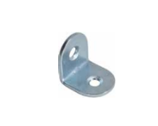 STEEL CORNER BRACKET ROUNDED 16X29.5 ZINC