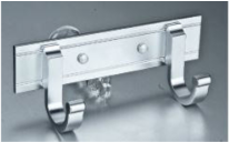 ALUMINIUM DOUBLE HANGER HOOK 14X4.5X5.5CM