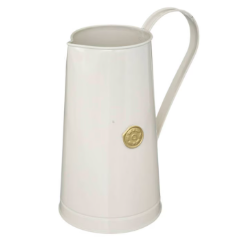 ENAMELLED METAL VASE H25
