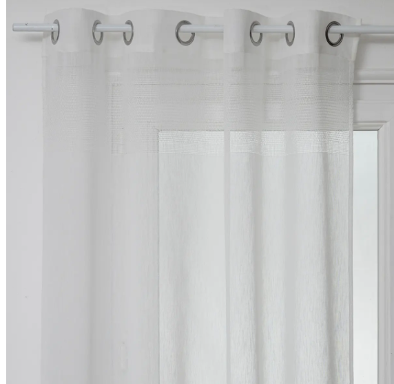 NET CURTAIN SAB WHITE 140X240
