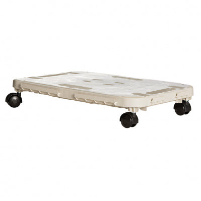 PLATFORM ECRU WITH WHEELS 480X290X125