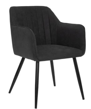 VISOCA BLACK ARMCHAIR
