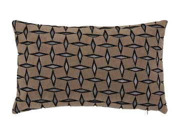 CUSHION JACQUARD DIAMOND 30X50CM BROWN