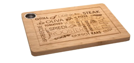 BAMBO CUTTING BOARD WORD 38X28