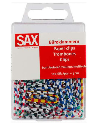 ZEBRA PAPER CLIPS 30MM P100-MCL