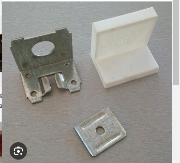 ANGLE CABINET BRACKETS WITH COVER WHITE