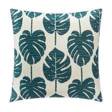 CUSHION COVER LEAF GR 40X40