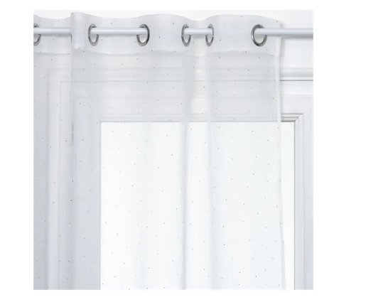 3D NET CURTAIN DOT WH 140X240