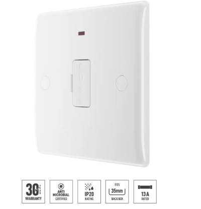 BG NEXUS UNSWITCHED FUSED CONNECTION WITH LED 13A