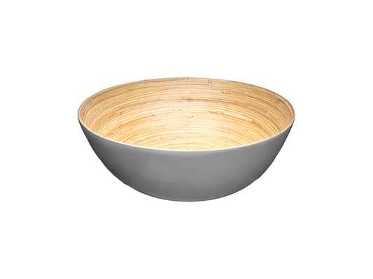 GREY BAMBOO SALAD BOWL 25CM