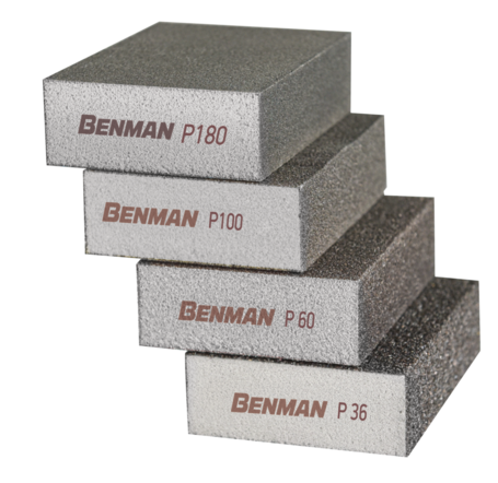 P60 4-SIDED BLOCK RED 100X68X25MM BENMAN