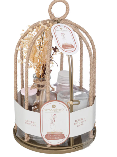 PAOLA ROPE LINEN GIFT CAGE