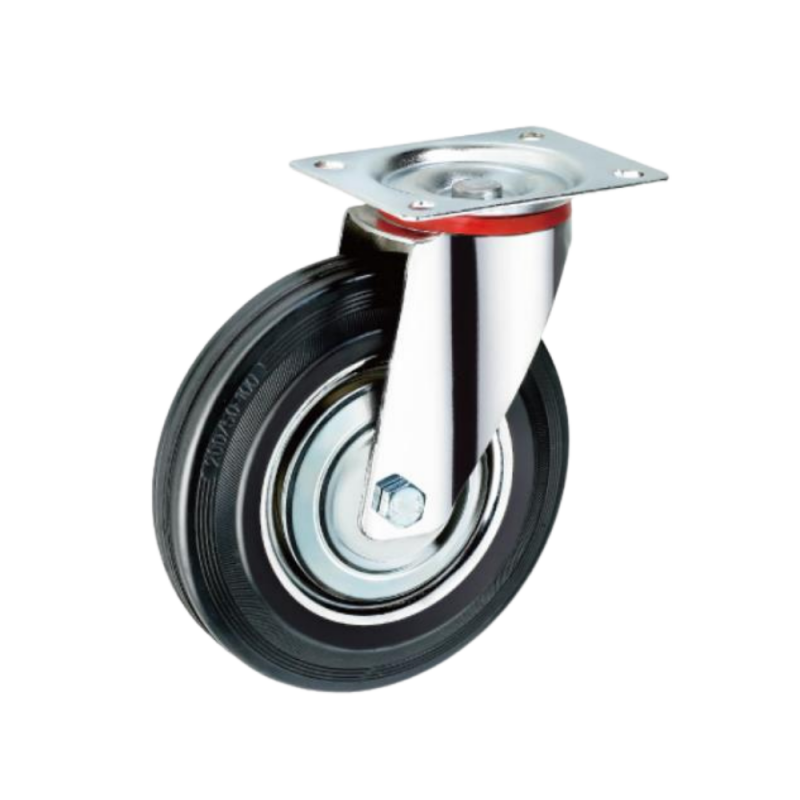 CASTER WHEEL RUBBER FLANGE 75MM