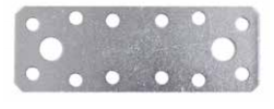 STRAIGHT PLATE 120X45X2.5MM NICKEL