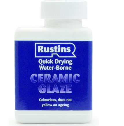 ACRYLIC CERAMIC GLAZE CLEAR 250ML RUSTINS