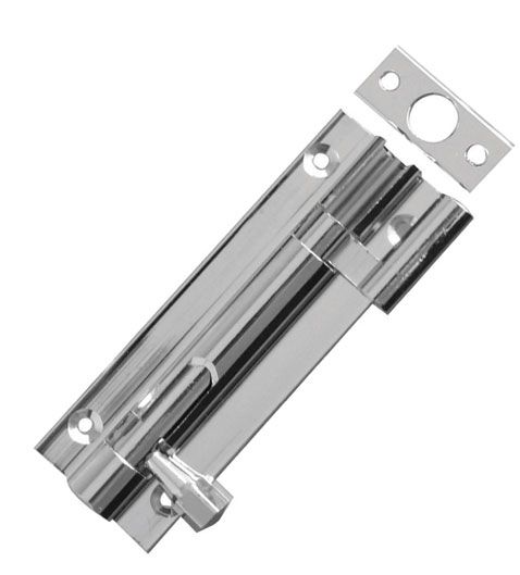 SLIDING BOLT NICKEL NECKED 4"