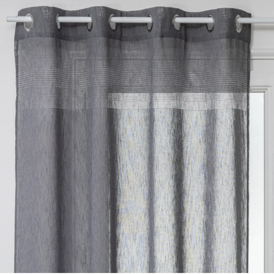 NET CURTAIN SAB GREY 140X240