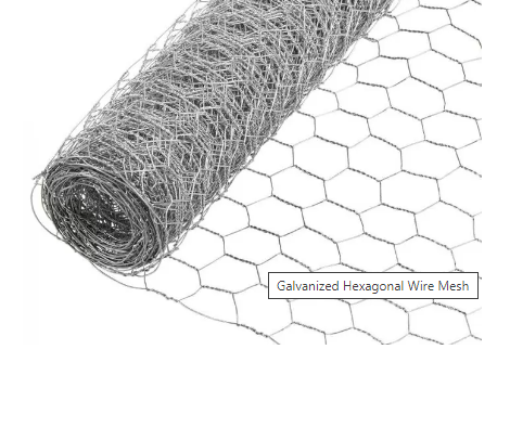STEEL MESH HEXAGONAL 13X13MM 22G 100CM