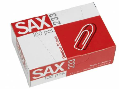 PAPER CLIPS 30MM P100-SLV