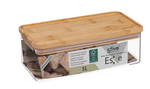 ΔΟΧΕΙΟ ΟΡΘΟΓΩΝΙΟ BAMBOO 1L ESKE