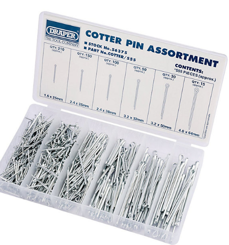 COTTER PIN ASSORTMENT 555PCS