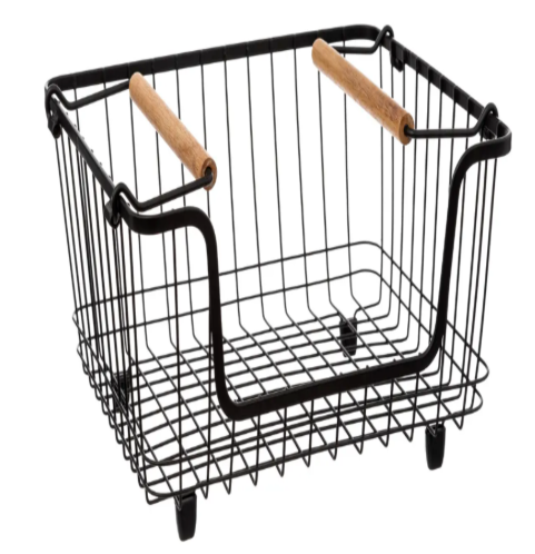 BLKWOOD MET STACK BASKET SIZEM