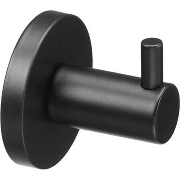 ROBE HOOK BLACK MATTE SIGMA 4.4X4.2X4.4CM