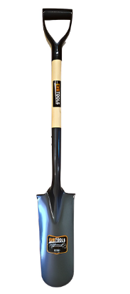 DRAINAGE SHOVEL WITH WOODEN HANDLE