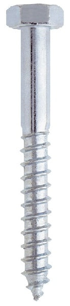 HEAD HEX WOOD SCREWS 10X100MM 50PCS ZPL DIN 571- UNI 704
