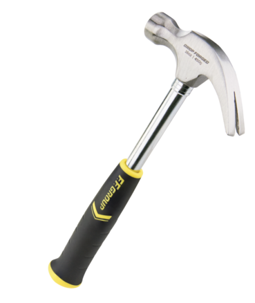 CLAW HAMMER WITH TUBULAR STEEL SHAFT 16OZ 450GR FF GROUP