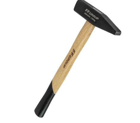 MACHINIST HAMMER WITH WOODEN HANDLE 500GR DIN1041 FF GROUP