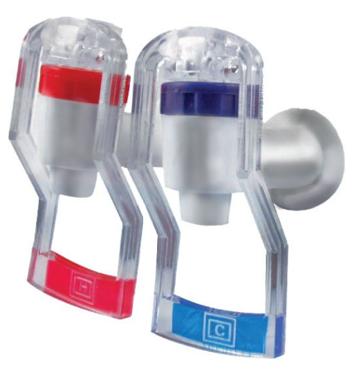 TAPS FOR WATER DISPENSER 2PCS SET SILVER