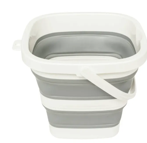BUCKET COLLAPSIBLE 5L WHI/GR