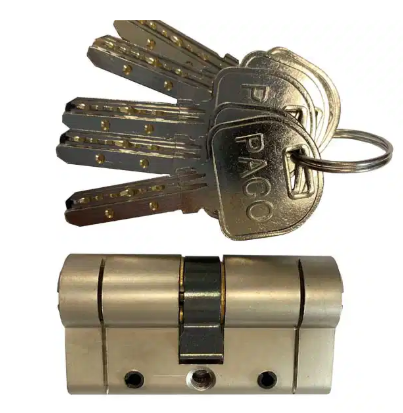 CYLINDER LOCK REPLACE AFM PACO 3200 5KEYS 40-40 NICKEL