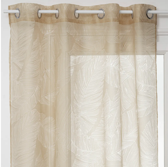 NET CURTAIN LEAF LIN 140X240