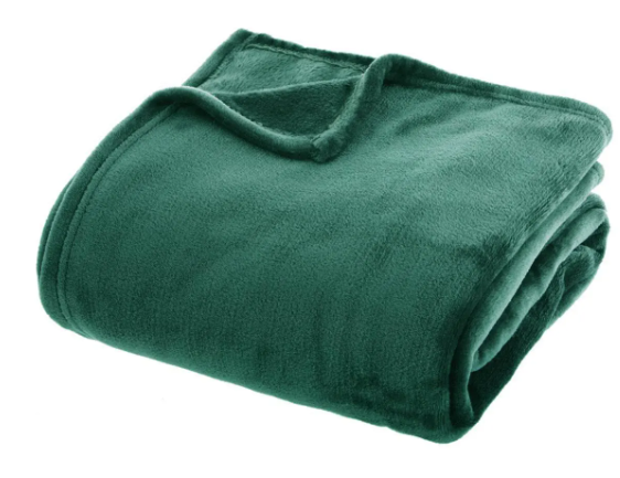 BLANKET FLANEL GREEN 180X230
