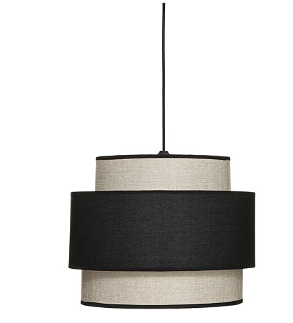 TIKA BLK COT PDNT LMP D38