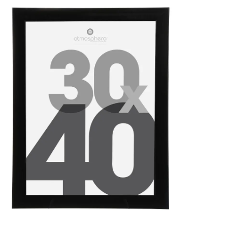 BLACK PHOTO FRAME 30X40 LISE DIS