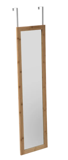 BAMBOO DOOR MIRROR 35X109