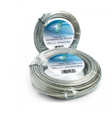 WIRE ROPE 4MM 25M FILOMAT