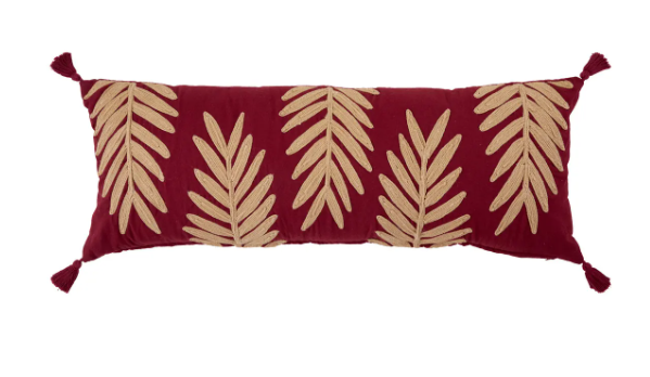 CUSH EMBROD LEAF YUCA 30X80