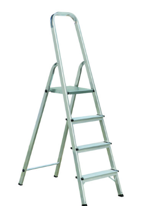 ALUMINIUM HOUSEHOLD LADDER 3+1