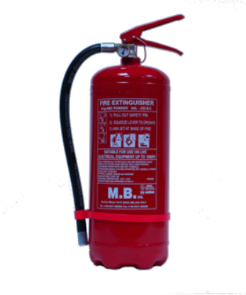 FIRE EXTINGUISHER POWDER 6KG ABC PD EN3