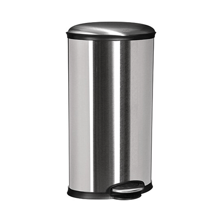 DUSTBIN OVAL 30L INOX