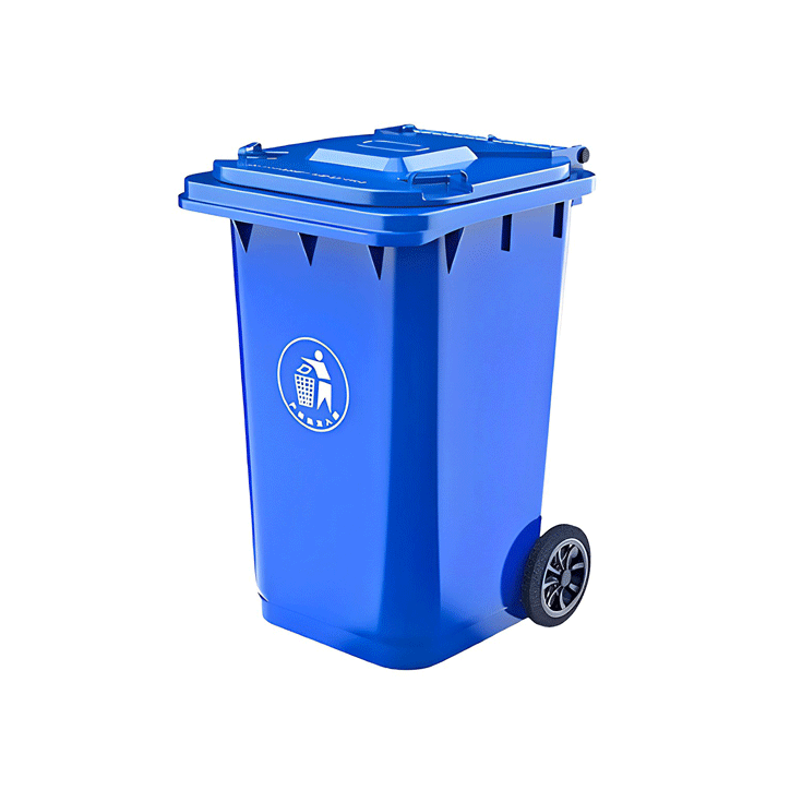 RECYCLE PLASTIC DUSTBIN BLUE 120L